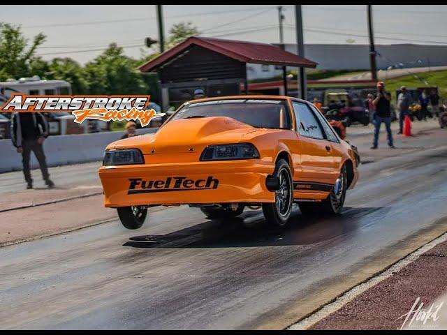 AfterStroke Racing Mustang StreetOutlaw Car First Pass Driven by Steven Leerentveld