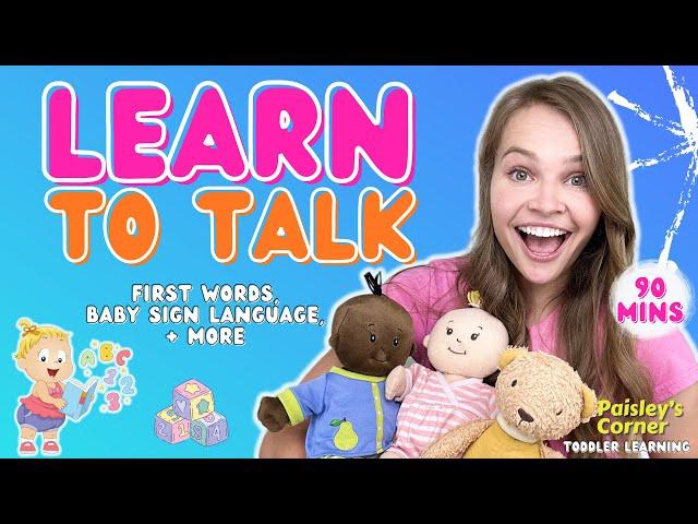 Learn to Talk - Baby Learning 2 | First Words for Babies & Toddlers | Sign Language for Babies