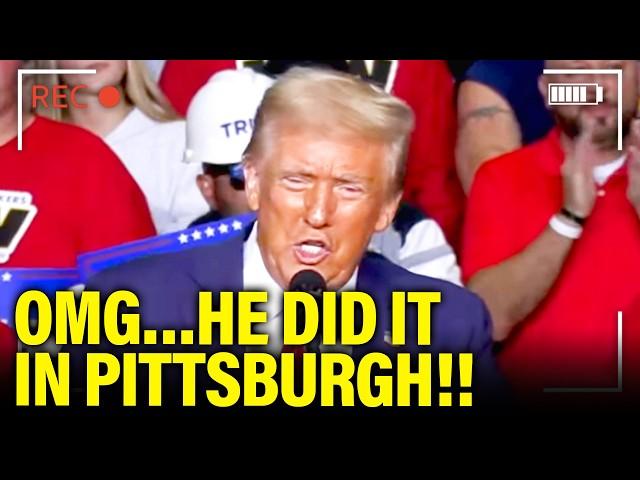 YUCK! Trump does SHOCKING ACTS in PA Final Speech