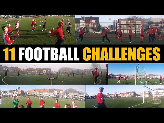 11 Fun Football Challenges | U11 - U12 - U13 - U14 - U15 - U16 | Thomas Vlaminck