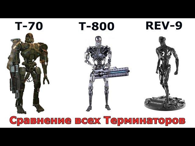 Сравнение всех видов Терминаторов