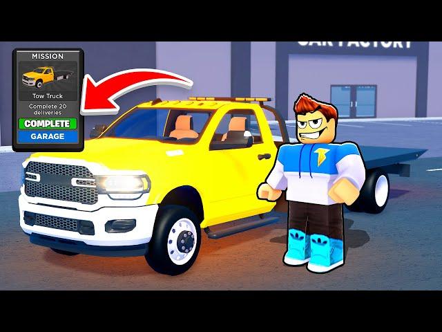 How To Get TOW TRUCK FAST In Car Dealership Tycoon! (UPDATE)