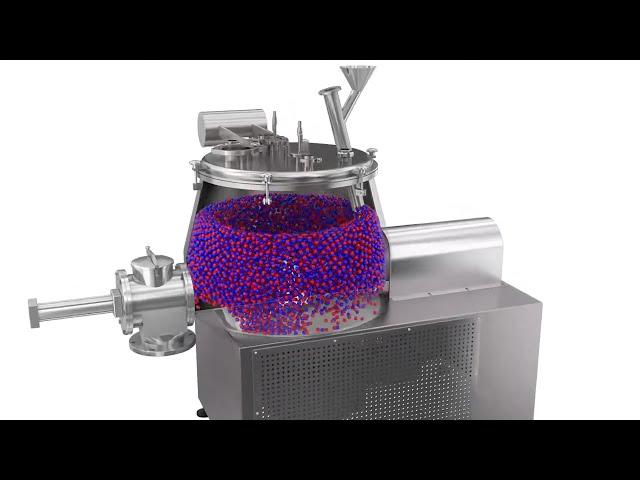 3D Animation of High Speed Mixer Granulator - Permix