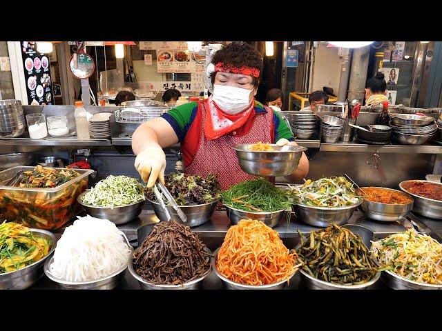 Gwangjang Market in Korea! Delicious food video. TOP 12 / Korean food