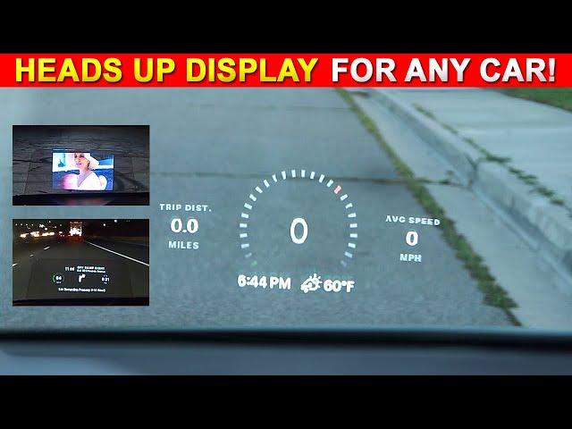 Hudway Drive CAR HEADS UP DISPLAY (HUD Install & Review)