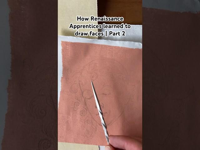 How Renaissance Apprentices learned to draw faces | Part 2 #art #renaissance #drawing #portrait