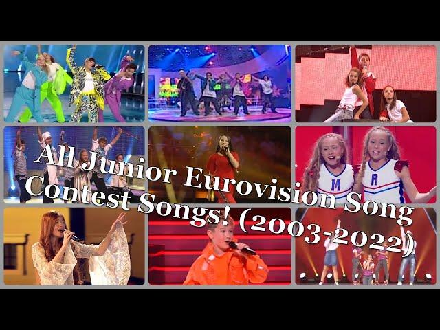 A RECAP of all 313 Junior Eurovision Song Contest songs (2003-2022) | JESC