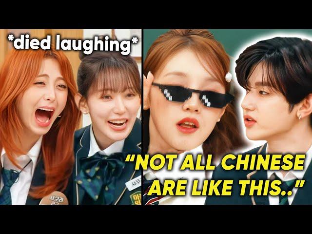 Yunjin & Sakura burst into laughter, Zhang Hao roasts (G)I-dle Yuqi (ft. Yunjin & Yuqi's friendship)