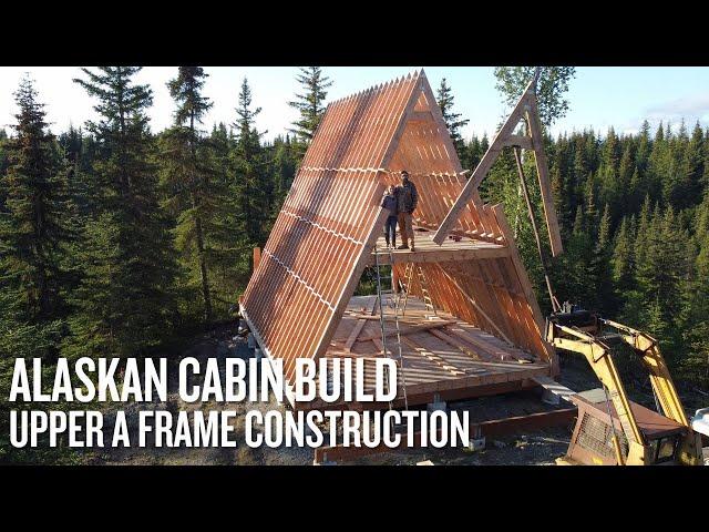 Off Grid Cabin Build | Upper A Frames & Subfloor