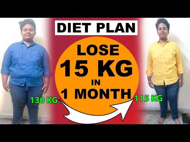 Diet Plan To Lose 15 kg in 1 month | Adarsh | How to lose weight fast | Dr. Shikha Singh in Hindi