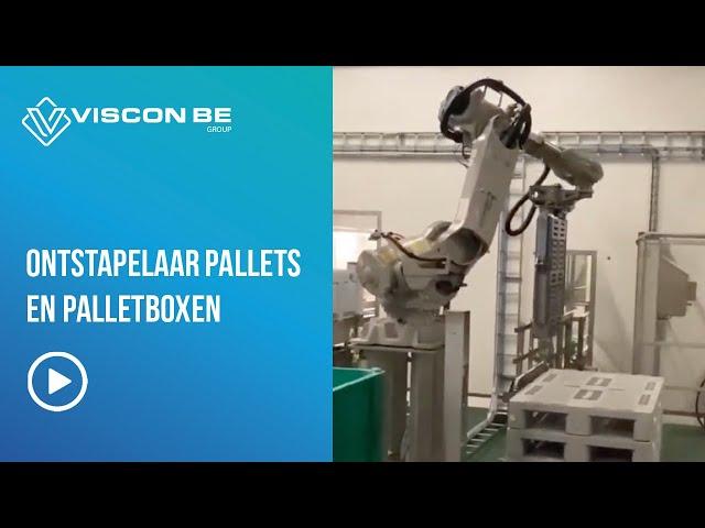 Ontstapelaar pallets en palletboxen - destacker for pallets and palletboxes