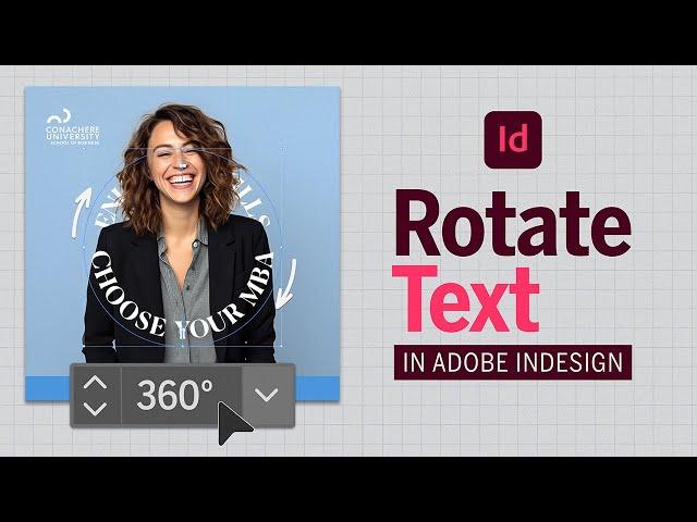 Learn how to create animated rotating text in Adobe InDesign