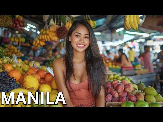  PHILIPPINES WALKING TOUR, TONDO MANILA: EXPLORING MANILA'S MOST CHAOTIC AND CHEAP MARKET, 4K HDR