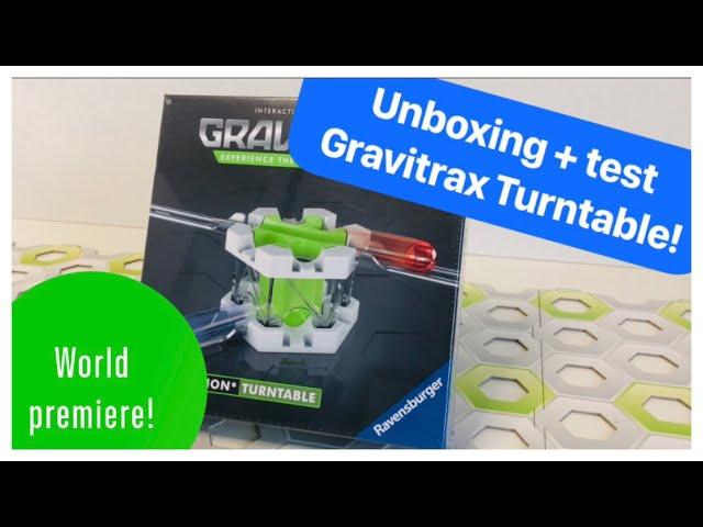 Gravitrax Turntable unboxing + test! World Premiere!!