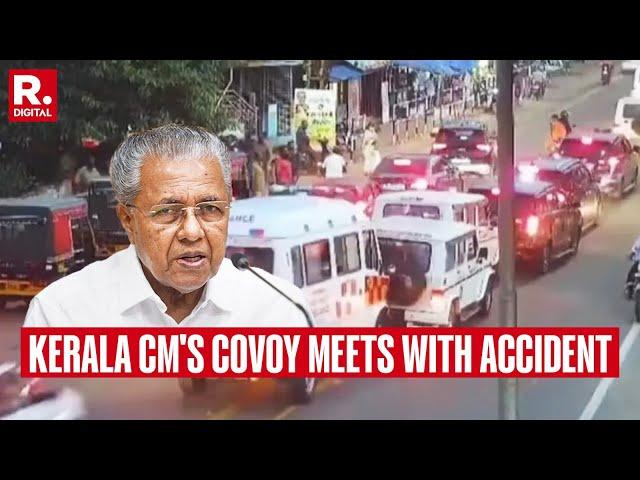 Kerala CM Pinarayi Vijayan's Convoy Involved in Multi-Car Collision Thiruvananthapuram