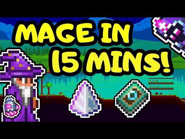 Terraria Mage Guide in 15 Minutes! Terraria 1.4 Mage Progression Loadout Guide from Start to End!