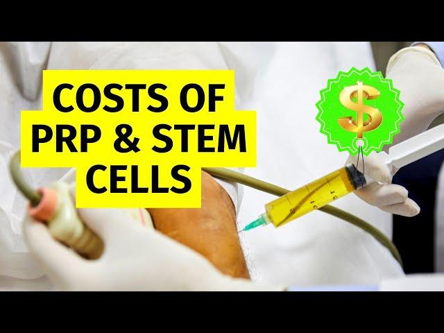 Treatment Cost of PRP Injection & Stem Cell Therapy