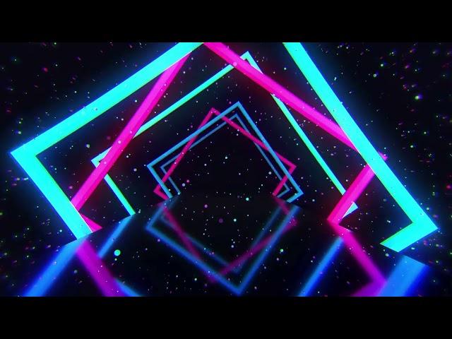 Square Shaped Blue Pink VJ Seamless Loop Tunnel | Animation Background | Video Only 2k/4k