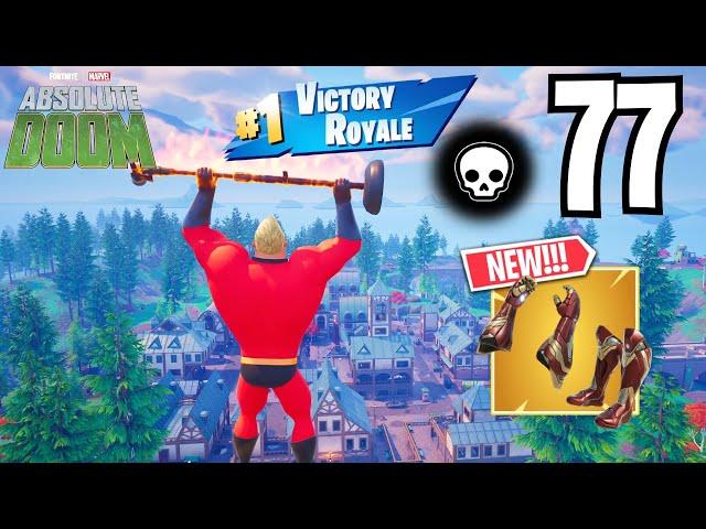 77 Elimination MR INCREDIBLE Solo vs Squads WINS Full Gameplay (MARVEL FORTNITE CHAPTER 5 SEASON 4)!