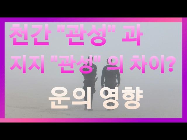 내 사주에 "관성" 천간과 지지의 차이 간단히 운 보는 법