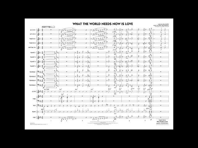 What the World Needs Now Is Love arranged by Mark Taylor