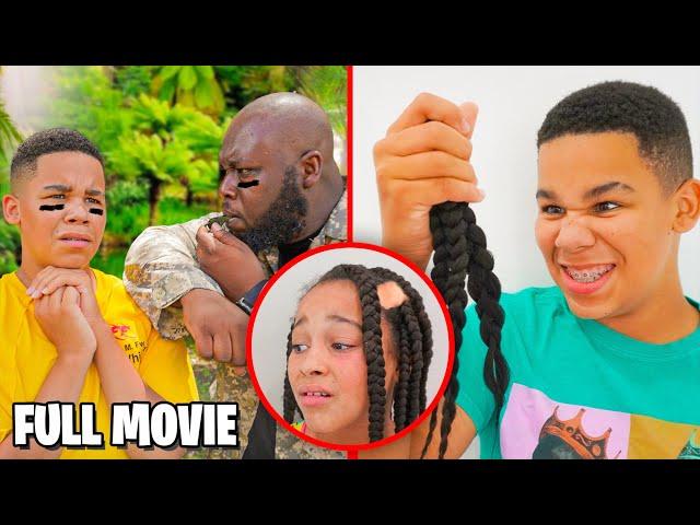 Boy CUTS OFF SISTER'S HAIR, Goes to BOOT CAMP (Full Movie) | FamousTubeFamily