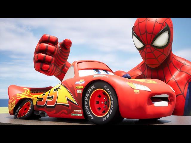 Epic Escape From Spiderman Amazing Maze from  Lightning Mcqueen