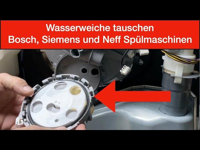 Wasserweiche / Drehschieber bei einem Bosch, Siemens oder Neff Geschirrspüler tauschen