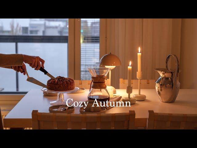 Cozy Autumn  I  Rainy day baking and cooking I Apple cake I slow living in Finland