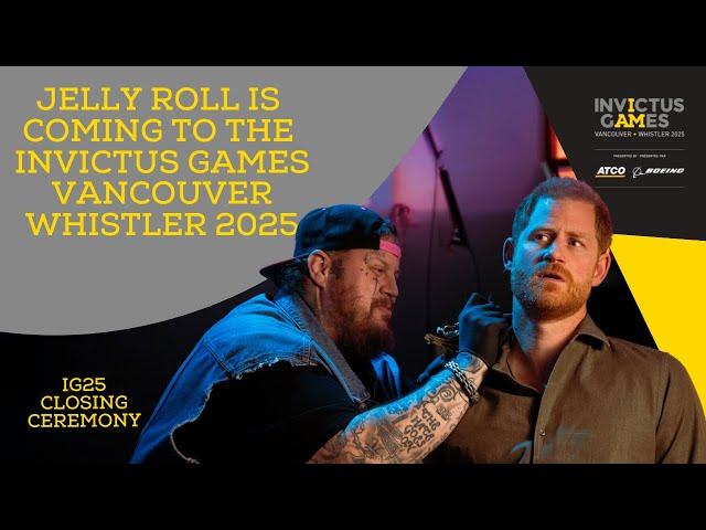 Jelly Roll Officially Announced for Invictus Games Vancouver Whistler 2025 Closing Ceremony