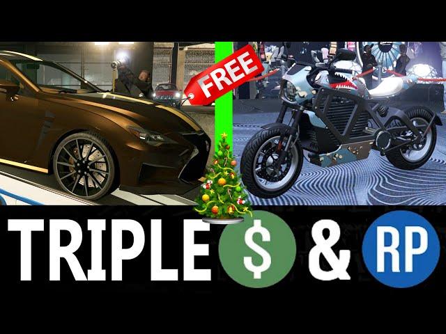 GTA 5 - CHRISTMAS UPDATE! | NEW CARS & TRIPLE MONEY! - Event Week | Discounts & More!