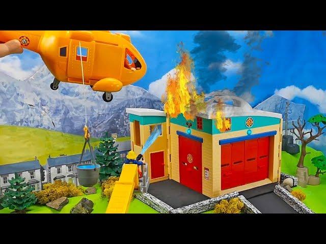 Feuerwehrmann Sam: Kurzschluss in der Elektrik | Feuerwehrstation brennt | Spielzeug Film für Kinder