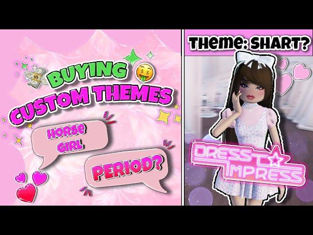 Viewers pick my CUSTOM THEMES in *DRESS TO IMPRESS* (ROBLOX)