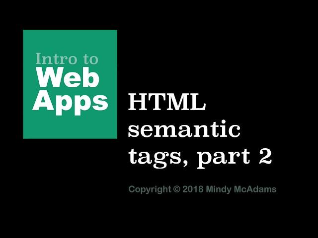 08 HTML semantic elements (2) - Lists