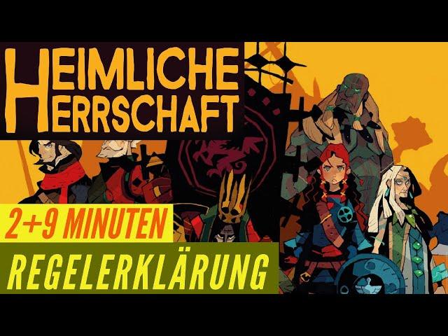 Heimliche Herrschaft  Regeln Anleitung Regelerklärung  Brettspiel