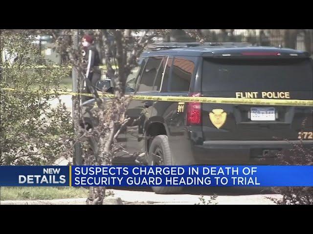 Suspects charged in death of security guard heading to court