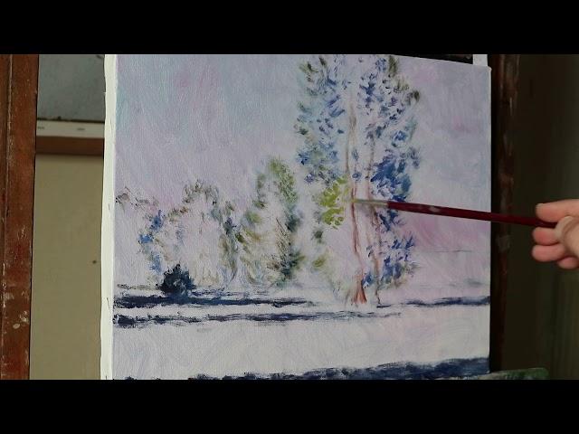 Gianfranco De Meo, paint like Claude Monet. Oil painting demonstration (2)