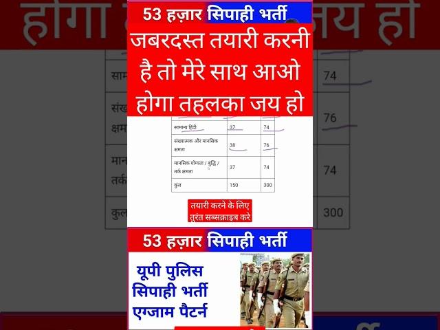 up police constable vacancy out//up police exam pattern//#constable #uppolice #police