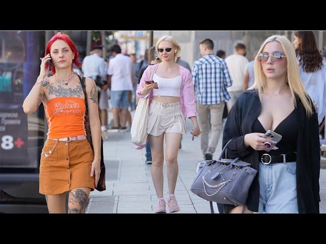 ️‍Hot Girls and Hot Evening Life in Russia S.Petersburg Walk Сity Tour, Russian Girls & Guys️‍