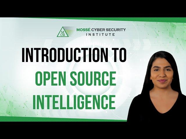 Introduction to Open Source Intelligence (OSINT)