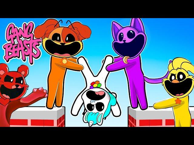 GANG BEASTS INSANO com TODOS os ANIMAIS SMILING CRITTERS ! Estevão, Milla e Milly #soporcausa