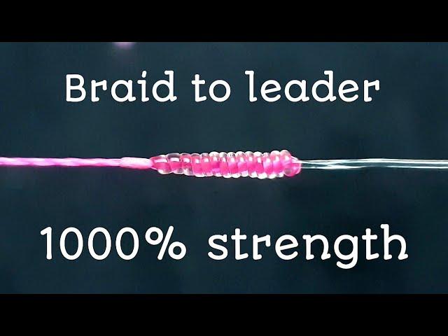 The CARROT knot braided To fluorocarbon leader || fishing knot Very Amazing 