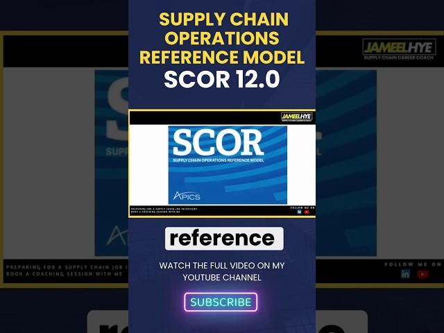 SCOR 12.0 MODEL #SupplyChain #SCOR12 #CareerGrowth #EntryLevel #jobsearch #careercoach #jobs