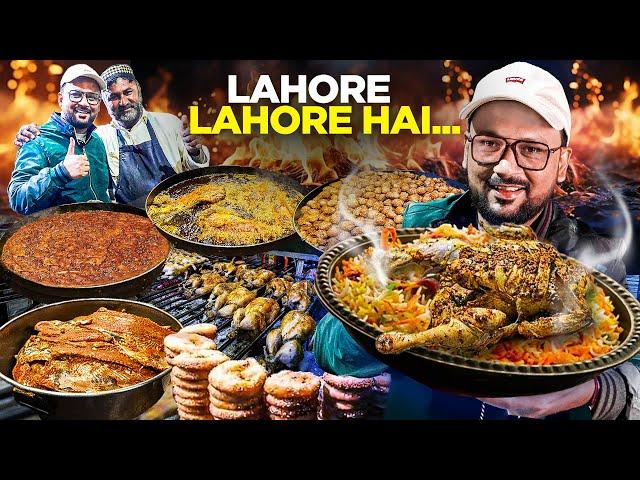 Lahore Food in WInter | Lahori Fish, Sajji, Chargha, Anda Tikki | Best Pakistani Street Food