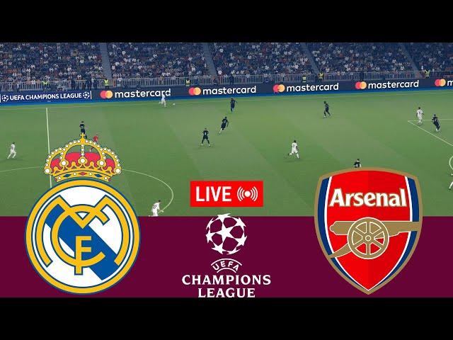 [LIVE] Real Madrid vs Arsenal. UEFA Champions League 24/25 Full Match - VideoGame Simulation