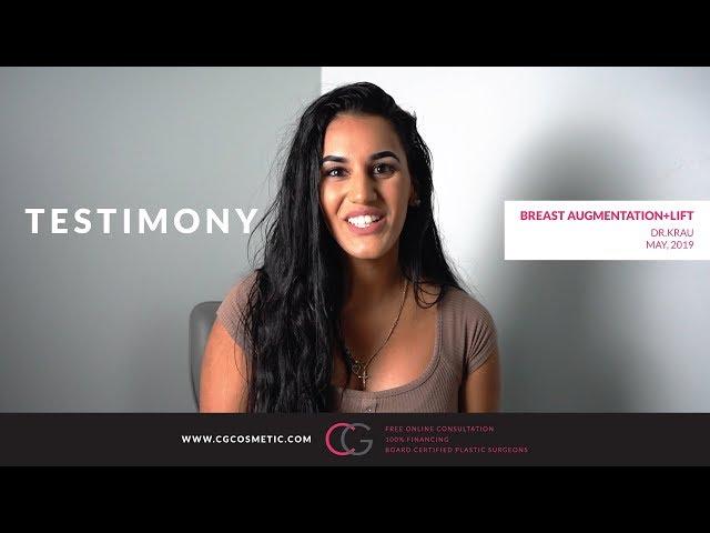 Betty Testimony - Dr.Krau Breast Augmentation + Lift at CG Cosmetic, Miami.