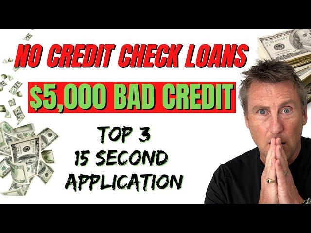 3 BANKS NO CREDIT CHECK Personal Loans Bad Credit LOANS TOP 3 Lenders 15 Second APPLICATION