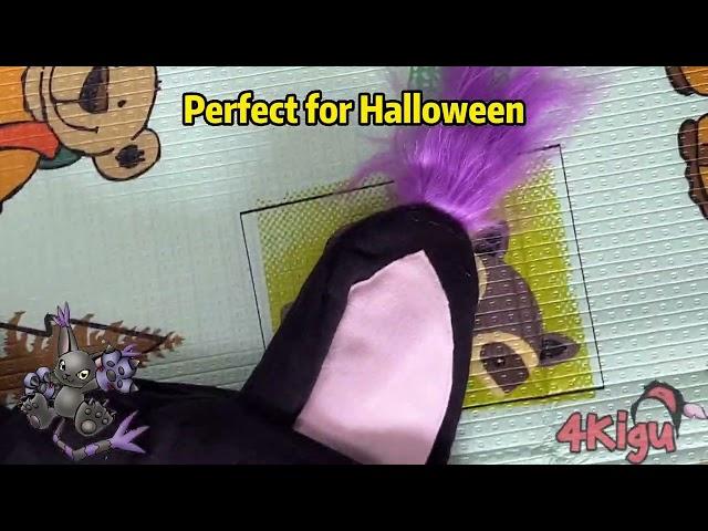 Black Tailmon Kigu Animal Onesie Couples Halloween Costumes Kigurumi Pajamas