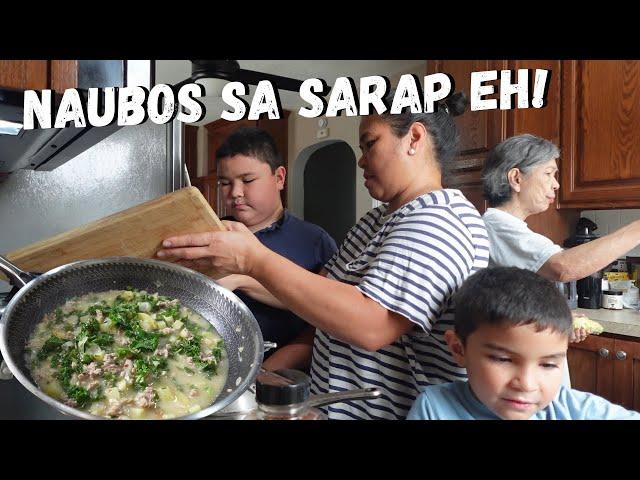 BUHAY AMERIKA: NAHIGH BATT SA SARAP NG LUTONG GULAY HEHE LUTO TAYO NG ITALIAN SOUP!