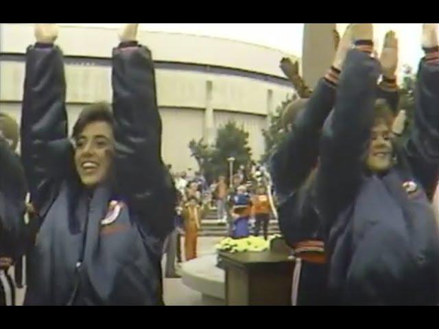 1989 War Eagle Sculpture Dedication at first Iron Bowl in Auburn